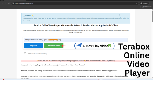 Terabox Online Video Player Download
